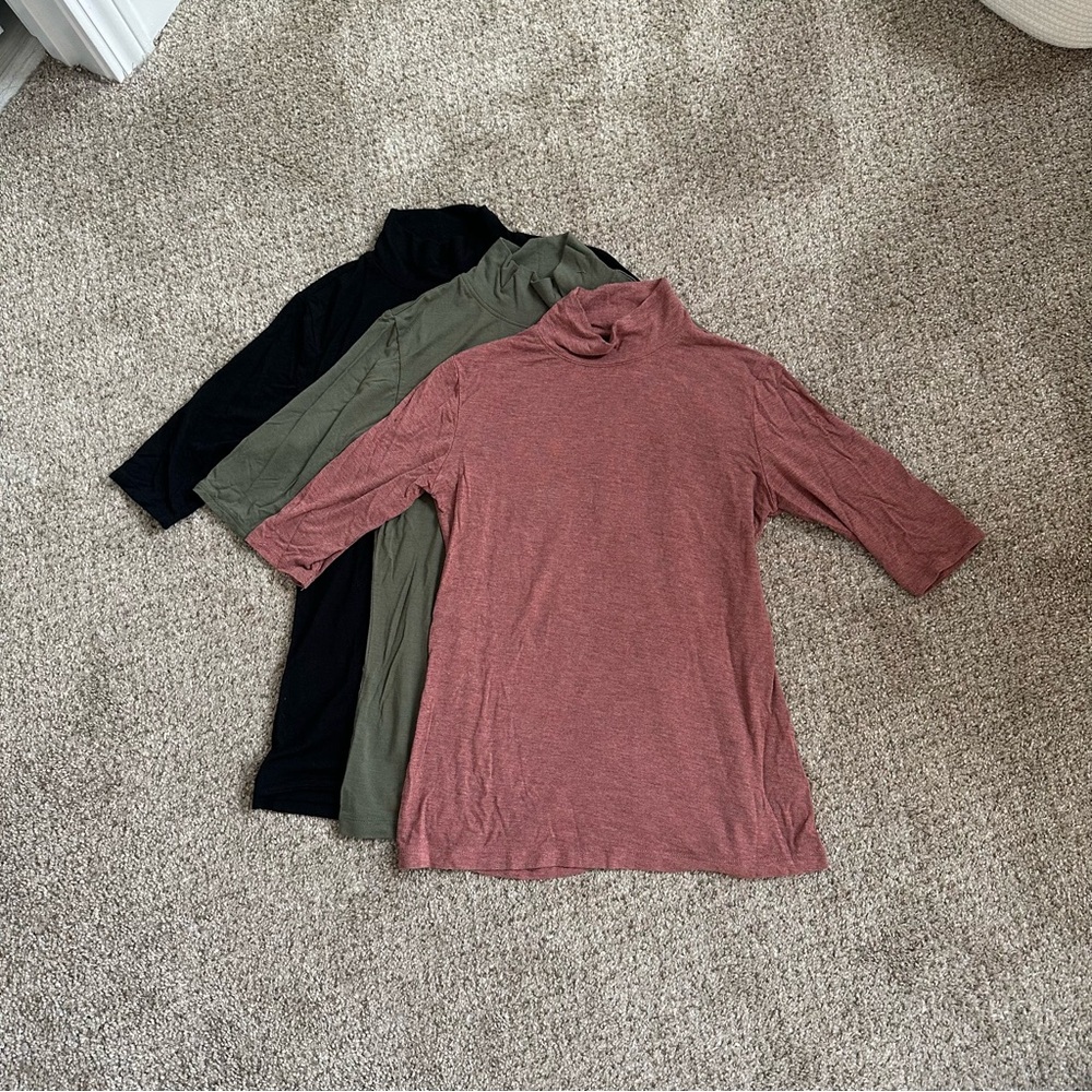 👚 3-pack Tahari quarter sleeve shirts